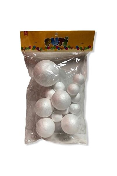 Puti 06352 Karışık Köpük Top- 6,5cm 1ad, 5cm 4ad, 3cm 8ad