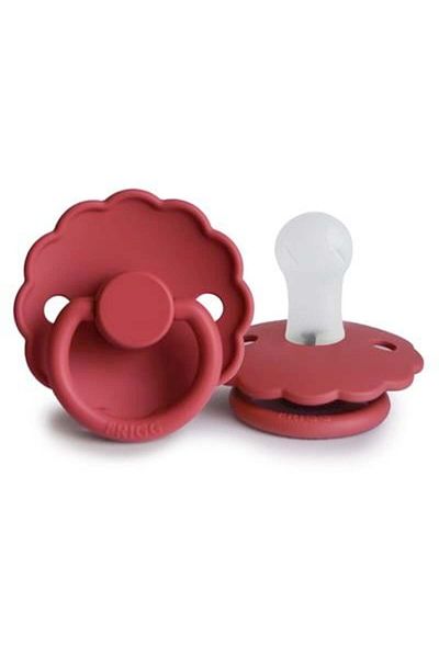 Frigg Daisy Scarlet Silicone Pacifier - 0-6 Months