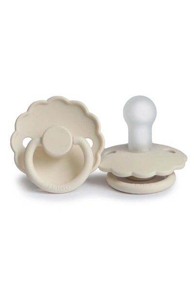Frigg Daisy Silicone Pacifier - Cream 0-6 Months