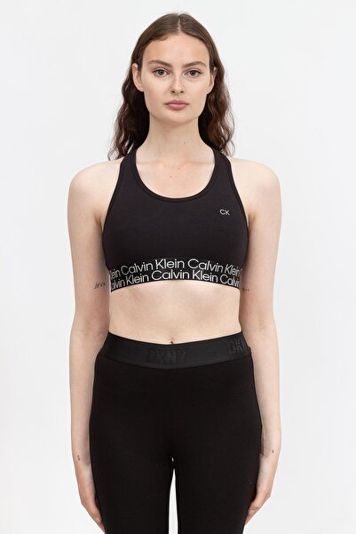 Calvin Klein 00gws2k134bae Yuvarlak Yaka Normal Kalıp Düz Siyah Kadın Sporcu ...