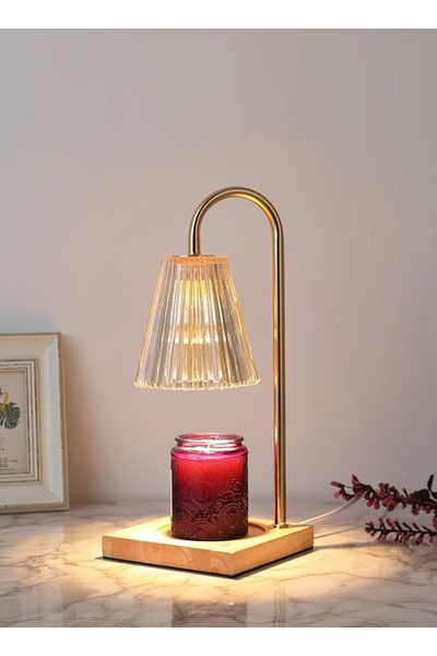 sharpdo Bedroom Romantic Table Lamp Wax Lamp, Marble Aromatherapy Lamp, Dimmable