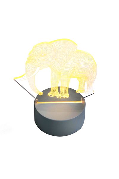 sharpdo Elephant 3D USB Night Light 4W 5V Led Home Mounted Table Lamp