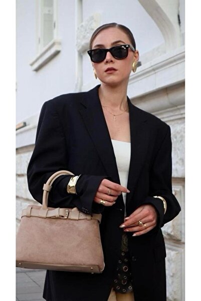 Berlin bags Geantă de damă elegantă din piele intoarsa, cu două compartimente...