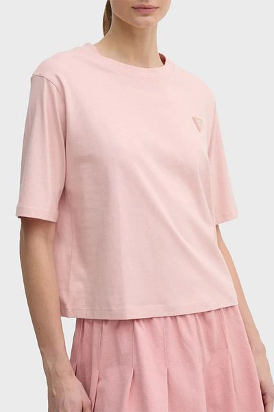 Guess COLETTE BOXY T-SHIRT Γυναικείο ροζ μπλουζάκι V4BI21I3Z14-G66B