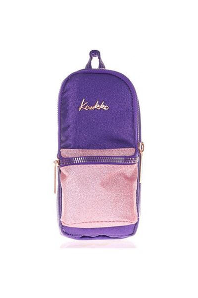 KAUKKO Geantă pentru creion pentru fete Mazing Silvery Purple - în formă de geantă