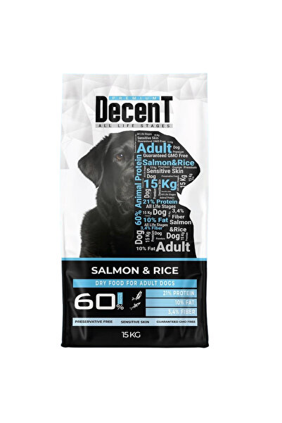 Decent Somonlu Yetişkin Köpek Maması 15 Kg