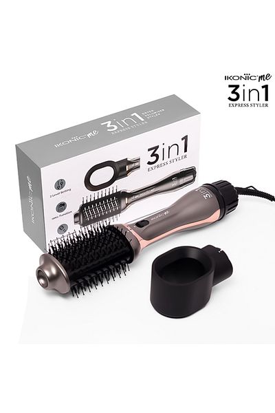 İkonic Ikonic 3 in 1 Express Styler Black & Grey