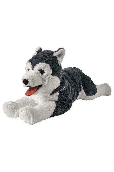 IKEA LIVLIG Soft toy, dog/siberian husky, 57 cm