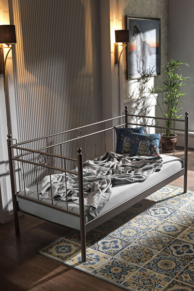 Home Hypnose Daybed Tek Kişilik Sedir Divan Metal Karyola 90x200