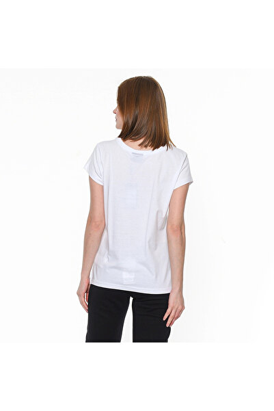 hummel Tricou Triana pentru damă, cu imprimeu alb, cu decolteu rotund