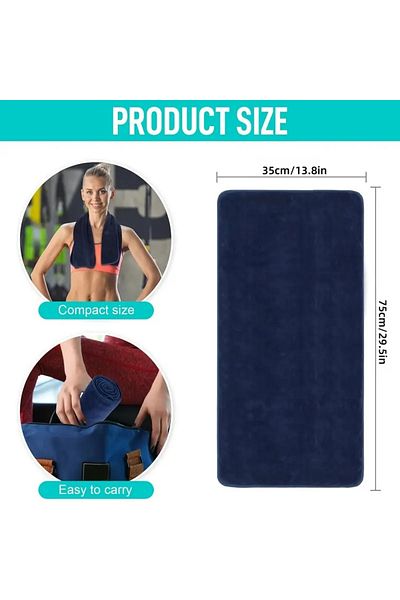 Micro Set Of 6 Pieces Of Microfiber Towels,Multi-Purpose For Home,Gyms,Running,75*35 Cm,Multi-Colored