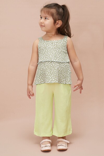 voyyo kids baby Stylish Set - Girl's Correct Summer Clothes with Blouse for Ages 2-3-4-5-6