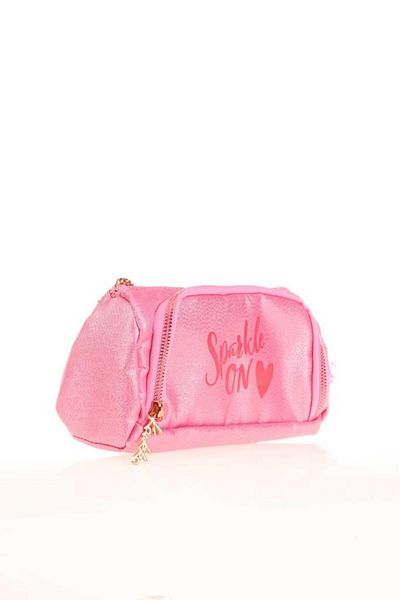 KAUKKO Τσάντα μολυβιού Tropical Pink Sparkle Plump - Krn-k2554