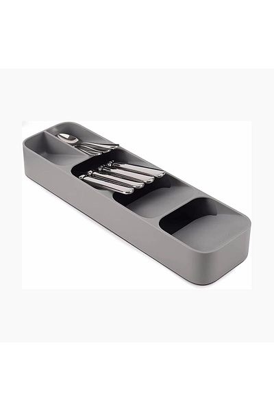 COOYA Silverware Drawer Organizer,5 with Stacking Compartments for Different Silverware,15.6x4.33x2.25 in