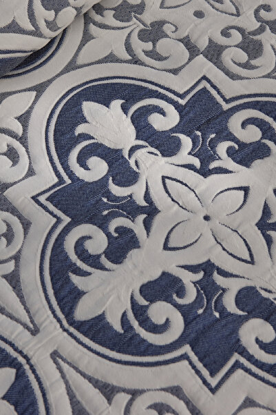 Karaca Home Bluva Çift Kişilik Yatak Örtüsü Takımı Mavi