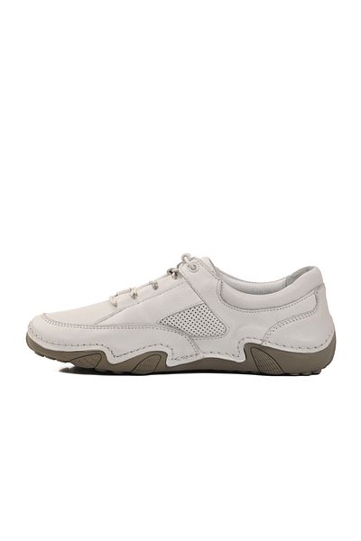 AYK'S Pantofi casual de damă din piele naturală albă