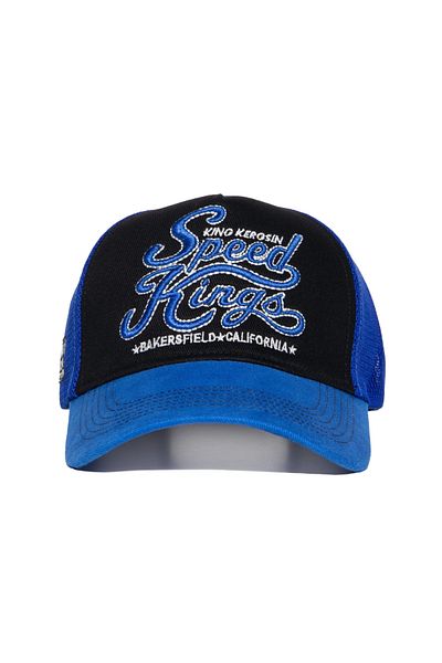 King Kerosin Trucker Cap with Mesh - Speed Kings Embroidered Cap