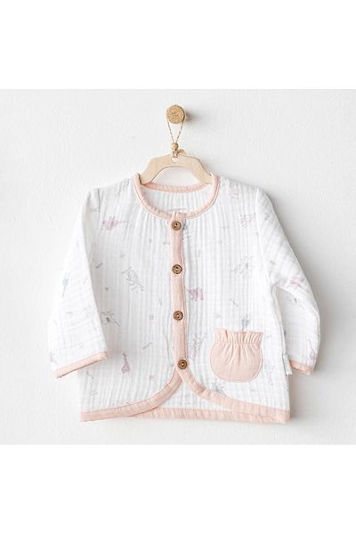 andywawa Ac25525 Love Family Muslin Vest Ecru