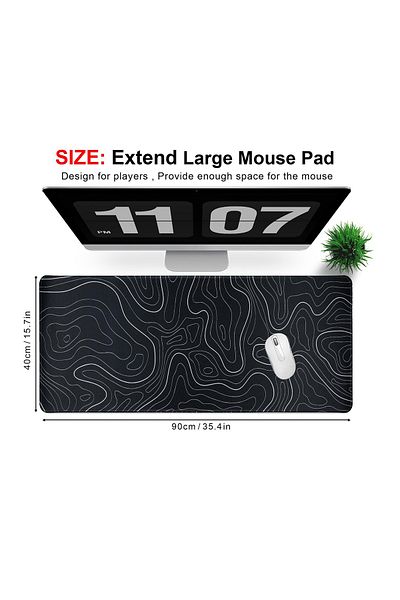 FlashHawk Large Mouse Pad 900*400mm Size,Anti-Skid Gaming Mouse Pad Office Desk Mat Desk Pad