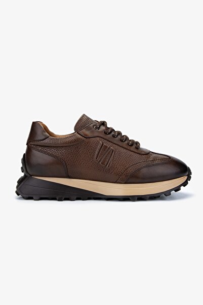 Valmenti Erkek Hakiki Deri Kahverengi Sneakers & Spor Ayakkabı