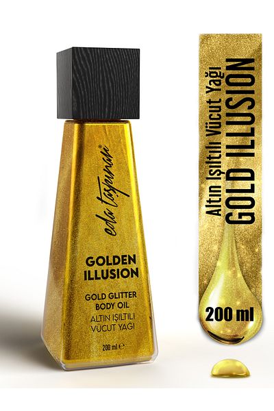 Eda Taşpınar 200 ml Glitter Body Oil - Golden Illusion (EGX91)