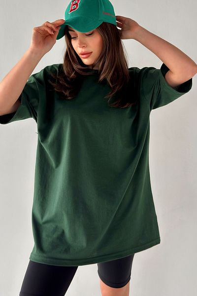Trendseninle Tricou oversize Nefti de culoare uni pentru femei