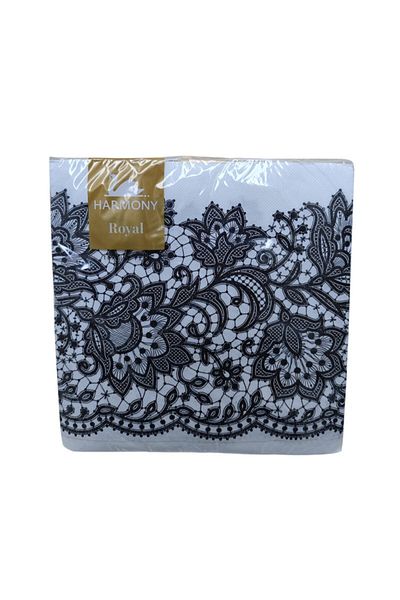 Harmony Royal 2-Ply Table Napkins (40x40cm) - Elegant & Durable, 20-Piece Set for Dining & Events
