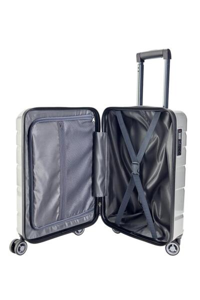 louisiana polo Kabin Boy %100 Polikarbon Valiz Parlak Gri 1807