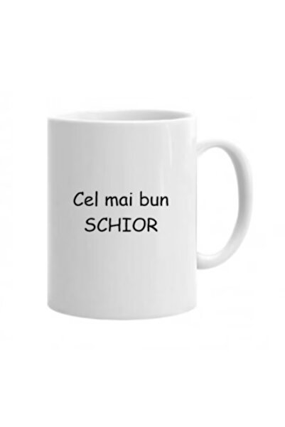 OEM Cana albă personalizată, „Best skier” 1, INOVATIX®. 330 ml