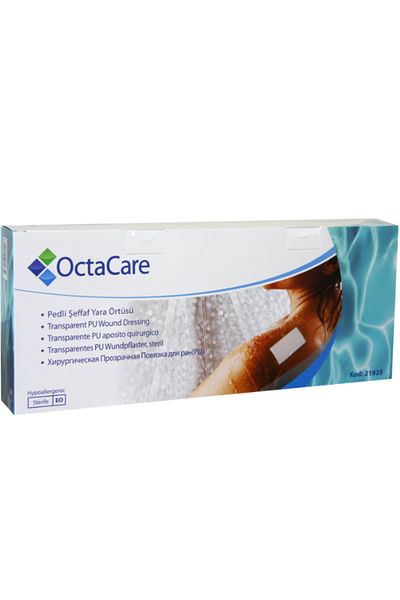 Octacare Waterproof Transparent Pu Films 5Pcs Sezeryan Wound Covering Tape