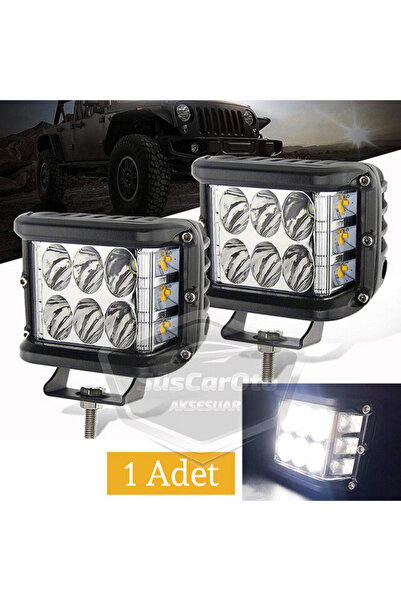caralp Off Road Led Lamba Delici Yayıcı Beyaz-Beyaz Flaşlı Kare Sis Farı Proj...