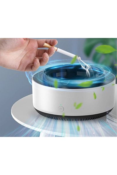Vision Ashtray With Internal Air Filter And Strong Suction For Closed Places and in the Car