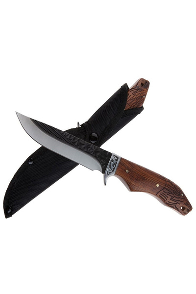 Depox Lovecký nôž IdeallStore, čepeľ Lion, 25 cm, nehrdzavejúca oceľ, hnedá, ...