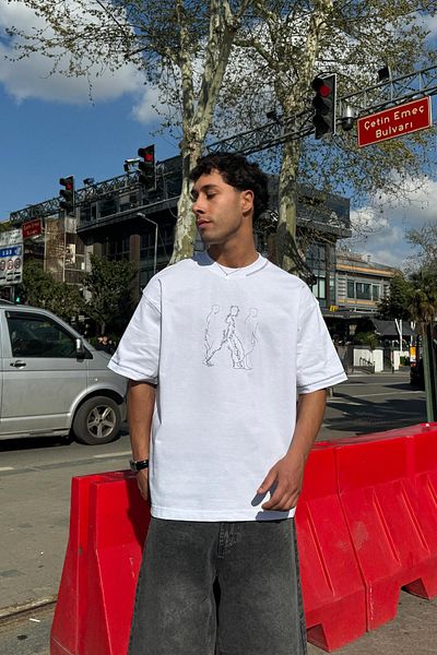 Flaw Wear Kroseta Embroidered White T-Shirt