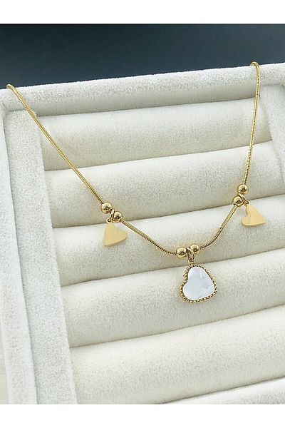 DS DİAMONDSHOP Steel Anklet Heart Model Byçlkhal- 202504563