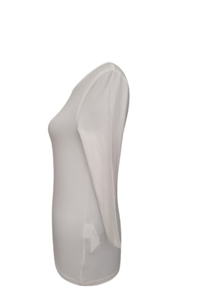 HALLHUBER Body 3/4 Sleeve Offwhite Organic Lycra Single Jersey