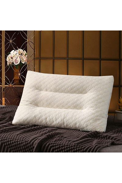Lumely Latex Pillow Adult Neck Pillow Latex Particles Pillow Ergonomic,40X60CM