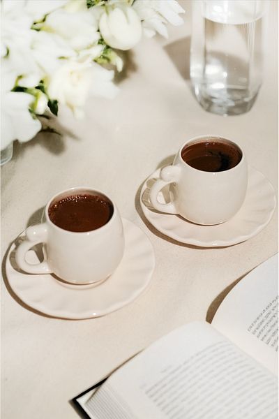 LALEZEN HOME Modern Stylish 2 Person Coffee Cup Set