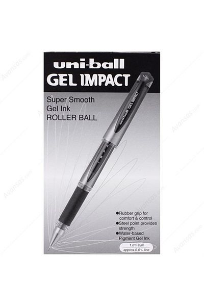 Uni Ball Signo Broad 1.0 - قلم توقيع أحمر مكون من 12 قطعة
