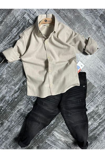 Yavrumsa Linen Shirt and Jeans Combination