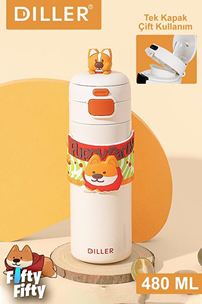 Vagonlife 480 مل غطاء واحد لسان تاكسي - استخدام مزدوج مع كوب حمل من القش / ال...