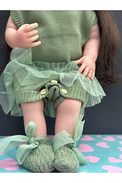 Genel Markalar Gerçekçi yeni doğmuş emaye bebek 55cm simüle bebek kız bebek için elbiseli yumuşak silikon bebek