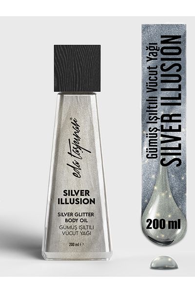Eda Taşpınar Silver Illusion Glitter Body Oil - 200 ml (EGX90)