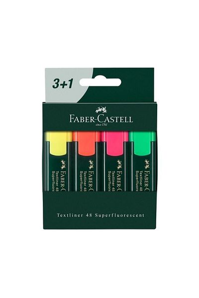 Faber Castell Textliner Highlighter 4 Pieces