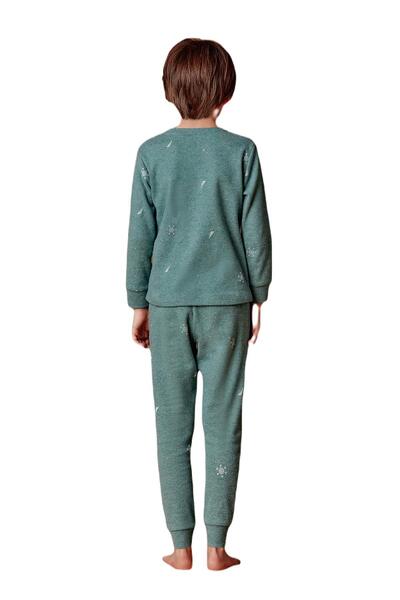 Nautica Boy's Green Pajama Suit B634