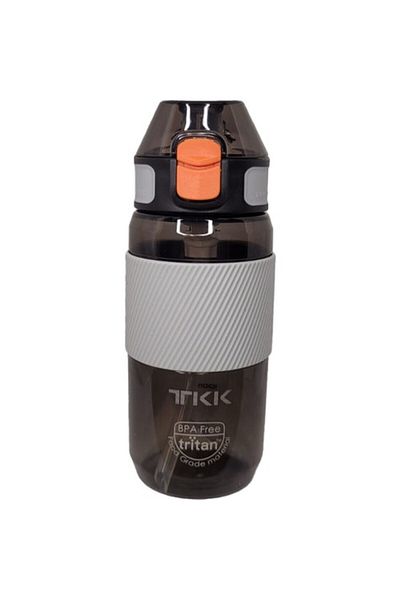 Vagonlife Tkk 500 ml Black Tritan Flask - Silicone Straw Drinker