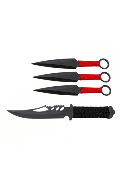 Depox Sada loveckých nožů Extreme Battle a tři vrhací nože, Ninja Way, Ideall...
