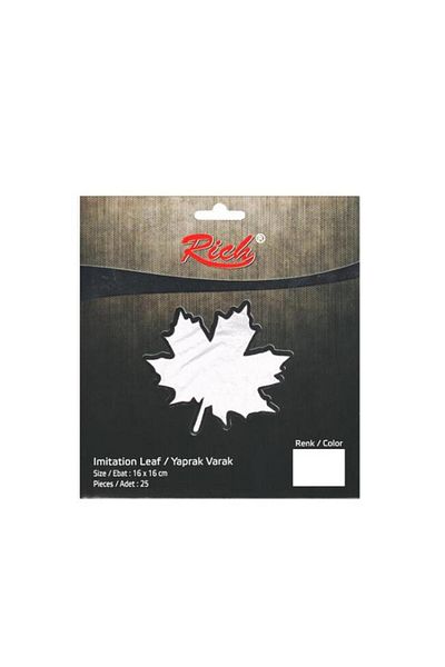Rich Imitation Leaf Foil Silver 16x16 cm - 25 Sheets