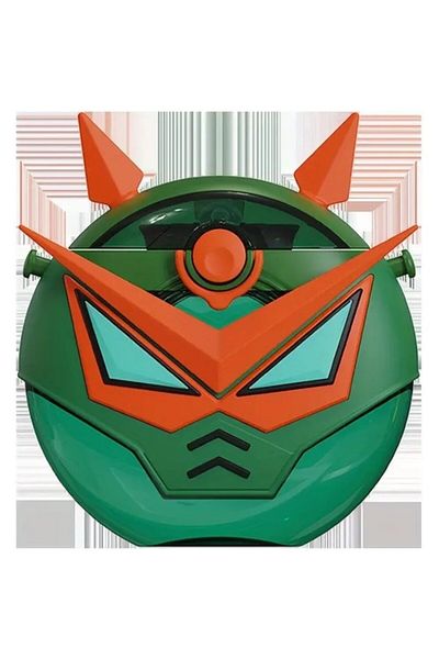 Vagon Coco Smile 630ml Green Tritan Water Bottle with Straw - Robot Themed, Neck Strap