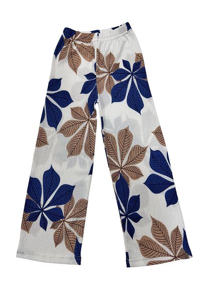 Esterella Girl's Wide Leg Trousers with Tucks / Spanish Tucks